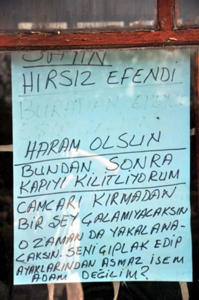Hırsızlara Bırakılan Harika Notlar
