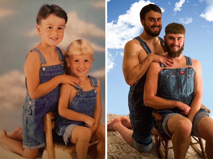 Çocukluk Fotoğraflarınızı Saklamanıza Neden Olacak, Yıllar Sonra Yeniden Canlandırılmış Fotoğraflar!