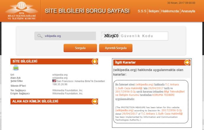 Wikipedia'ya Erişim Engellendi!