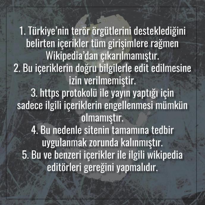 Wikipedia'ya Erişim Engellendi!