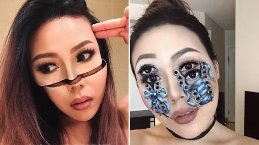 Yaptığı Optik İllüzyon Makyajlarıyla Herkesi Büyülen Sanatçı: Mimi Choi!