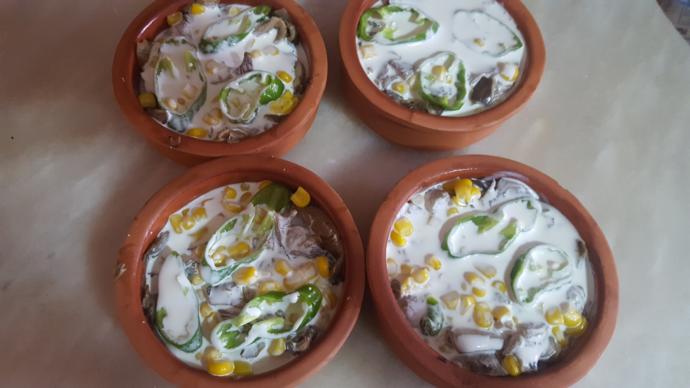 Güveçte Tat Var! Kremalı İstiridye Mantarı
