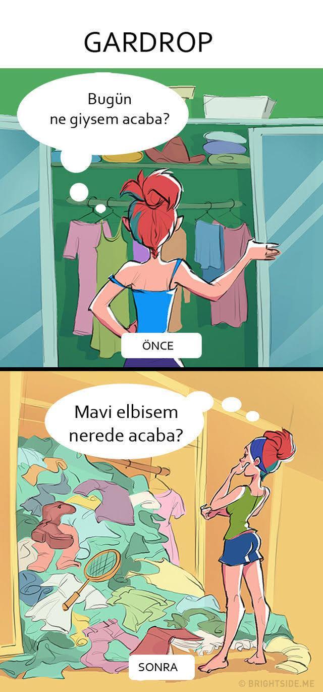 Evlenmeden Önce ve Evlendikten Sonra Yaşanılan Şeyleri Çok İyi Yansıtan İllüstrasyonlar