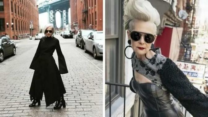 63 Yaşında Moda İkonu Olan Kadın Tarzıyla Hayran Bırakıyor!