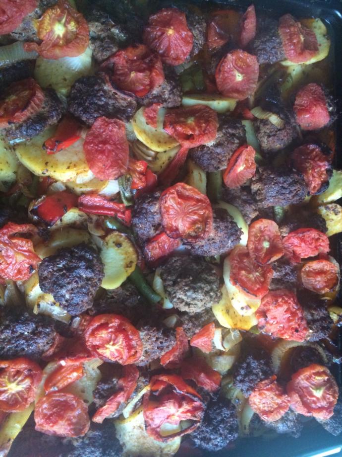 Fırında Patatesli Köfte