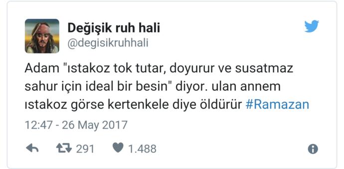 Ramazan ve Oruç Hakkında Güldürürken Düşündüren Birbirinden Komik 8 Tweet!