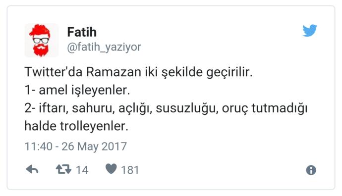 Ramazan ve Oruç Hakkında Güldürürken Düşündüren Birbirinden Komik 8 Tweet!