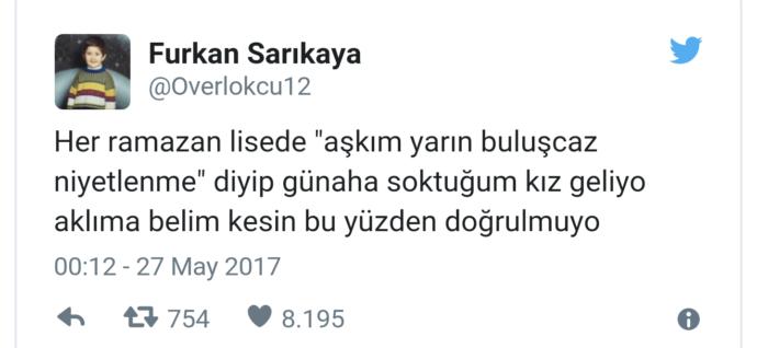Ramazan ve Oruç Hakkında Güldürürken Düşündüren Birbirinden Komik 8 Tweet!