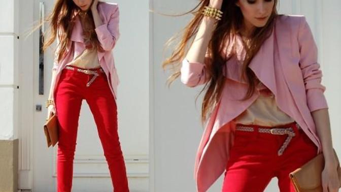 Kırmızı pembe ve bordo o kadar da zıt renkler değil.