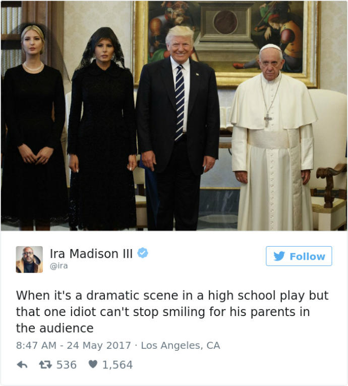 Papa Francis, Donald Trump ile Buluşunca Ortaya Eğlenceli Görüntüler Çıktı!