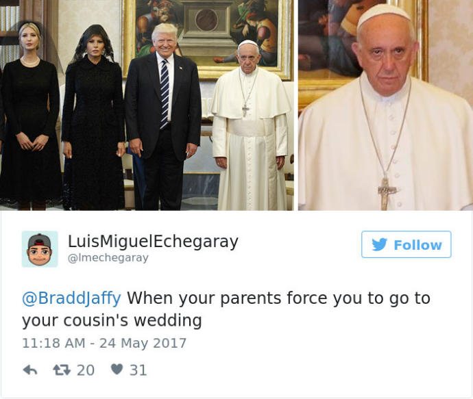 Papa Francis, Donald Trump ile Buluşunca Ortaya Eğlenceli Görüntüler Çıktı!