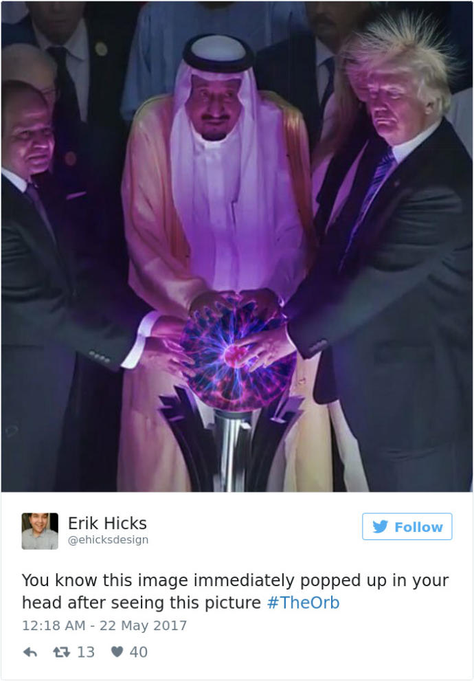 Suudi Kral ve Donald Trump'ın Bir Araya Gelmesiyle Ortaya Çıkan "Medyumdan Hallice" 5 Fotoğraf!
