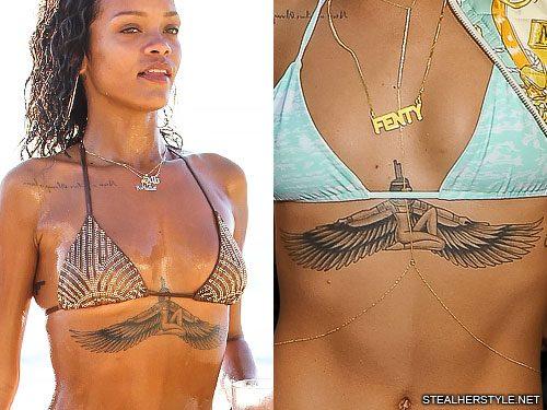 Bikini Giydiğinizde Sizi Onlarca Kat Daha Güzel ve Çekici Gösterecek Göğüs Altı Dövmeleri!