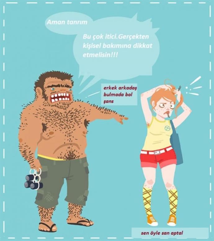 Sadece Kadınların "Ayy Bu Aynı Ben" Diyeceği Tıraş Hakkında Yapılmış Eğlenceli 7 İllüstrasyon!