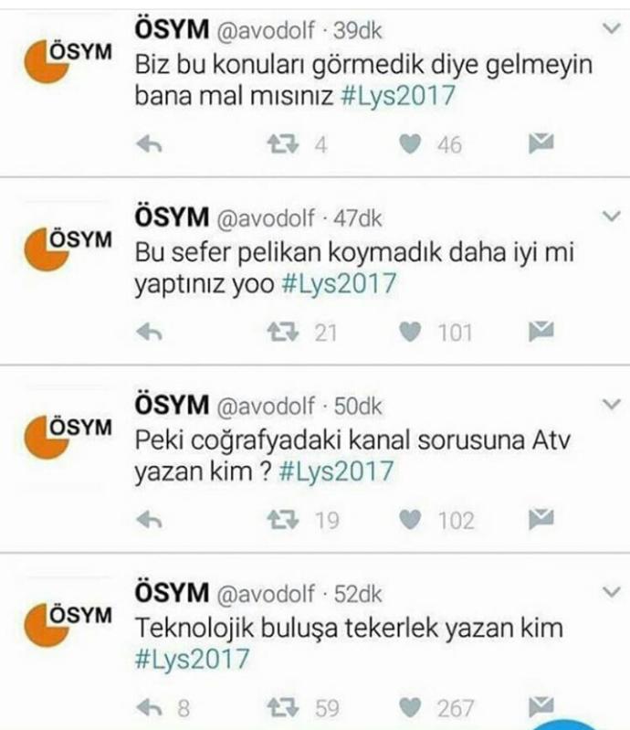 LYS 2017'nin İlk Ayağında Suya Düşen Hayallerini Seneye Öteleyenler Twitter'ın Gündeminde