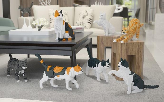 Tam da Kedilere Doyamayanlar İçin Tasarlanmış Kedi Legoları!