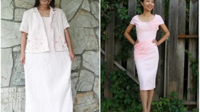 Yaratıcı Anne, Eski Giysileri Moda Kıyafetler Haline Dönüştürür!