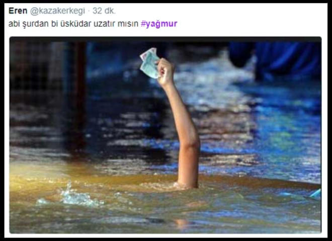 İstanbul'u Sel Aldı Bir Yar Sevdim Sular Aldı!