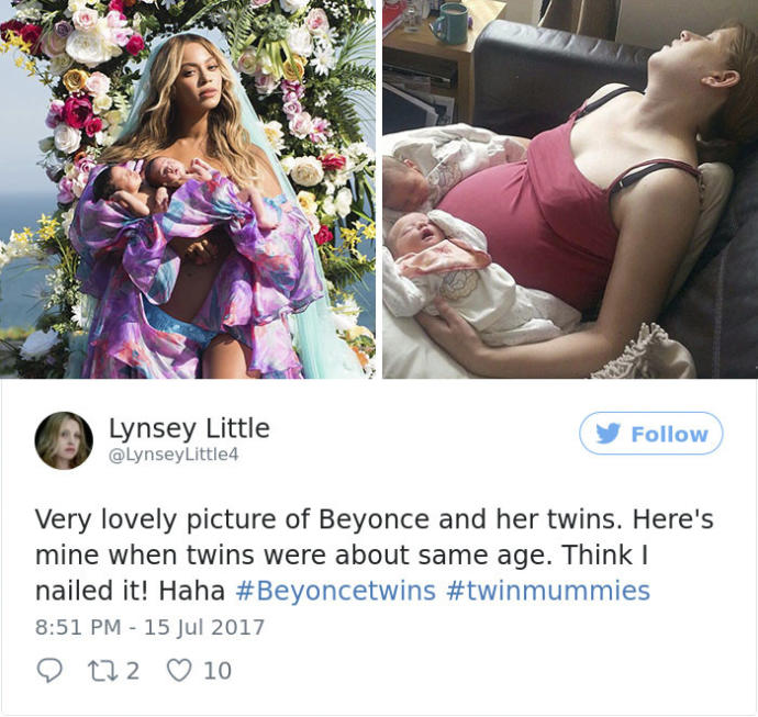 Beyonce'un Doğum Öncesi ve Sonrası Taklit Edilirse Ne Olur?