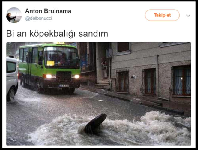 İstanbul'u Sel Aldı, Twitter Yıkıldı!