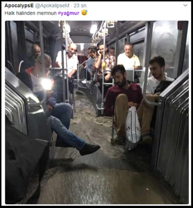 İstanbul'u Sel Aldı, Twitter Yıkıldı!