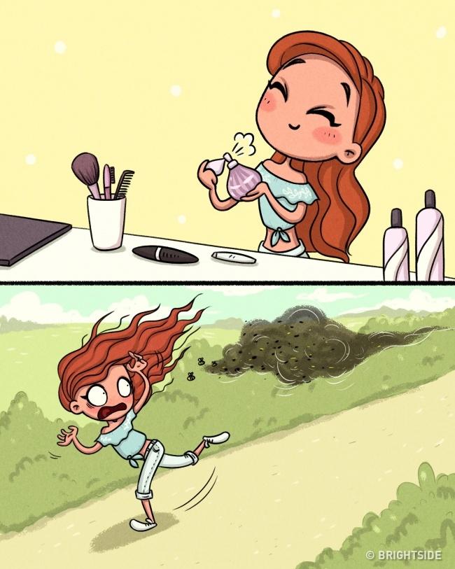 Kadınların Yazın Çektiği Çilelerin En Güzel 10 Çizgi Roman Haline Bayılacaksınız! 