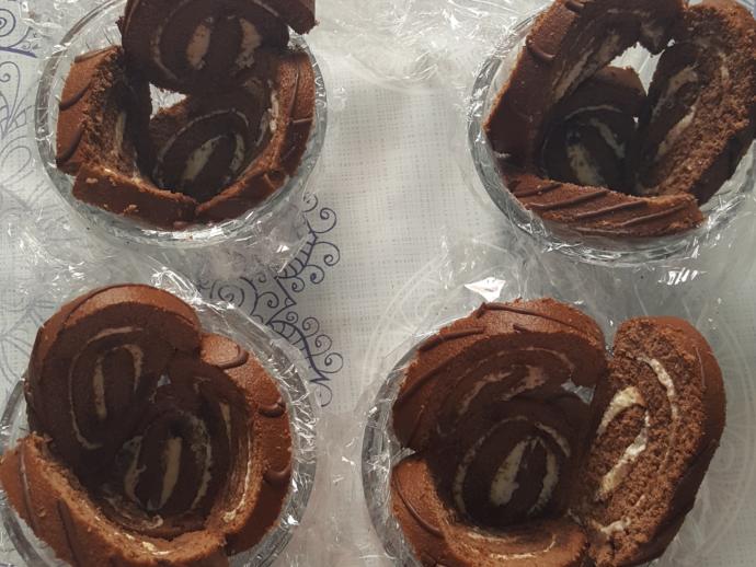 Hazır Rulo Kekten Porsiyonluk Kolay Tatlı!