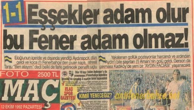 Spor Spor Olalı Böyle Manşetler, Demeçler Görmedi!