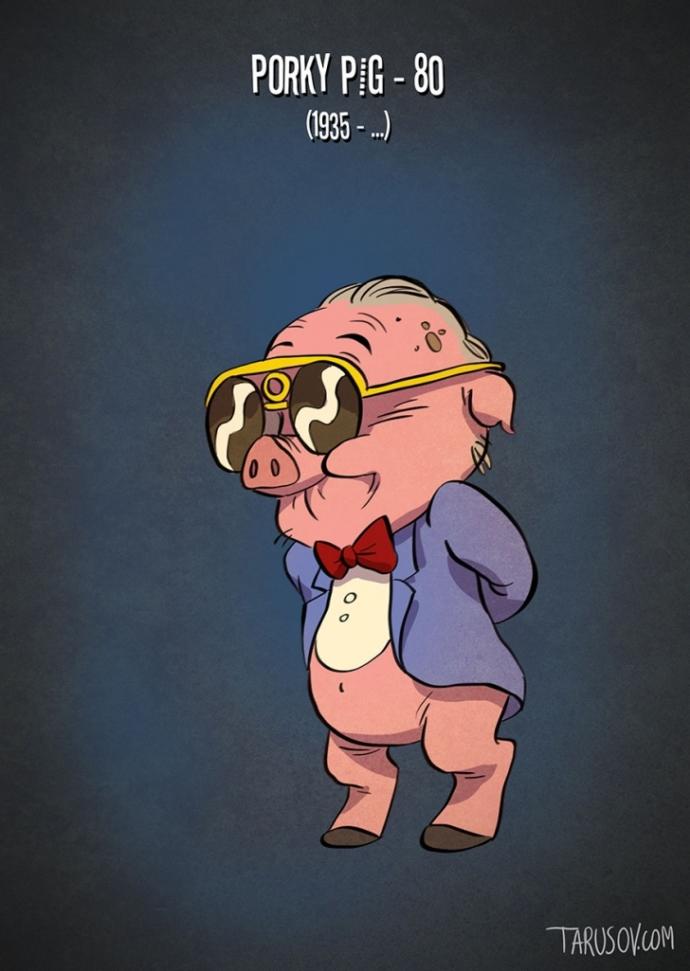 Çizgi Film Karakterlerin de Yaşlanabileceğini Gösteren Karikatürler!
