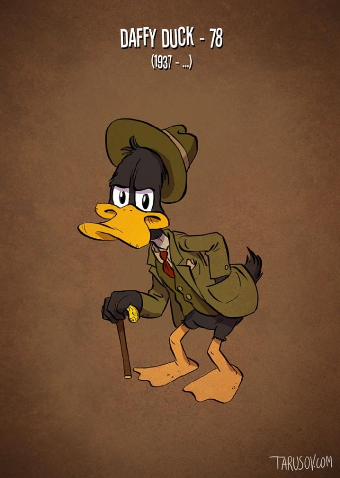 Çizgi Film Karakterlerin de Yaşlanabileceğini Gösteren Karikatürler!