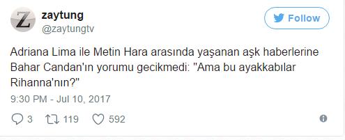 Metin Hara ve Adriana Lima Aşkına Yönelik Yapılan En Komik Yorumlar