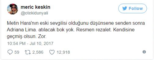 Metin Hara ve Adriana Lima Aşkına Yönelik Yapılan En Komik Yorumlar