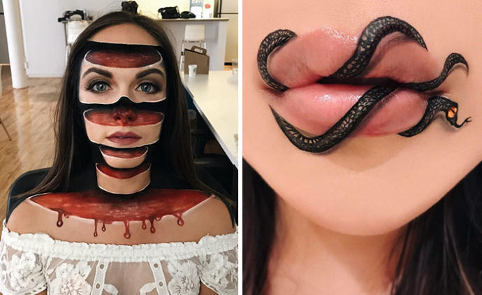 Optik illüzyon Makyajları Gözlerinizi Kamaştıracak!