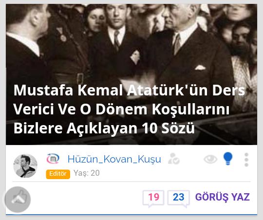 Mustafa Kemal Atatürk'ün Ders Verici Ve O Dönem Koşullarını Bizlere Açıklayan 10 Sözü