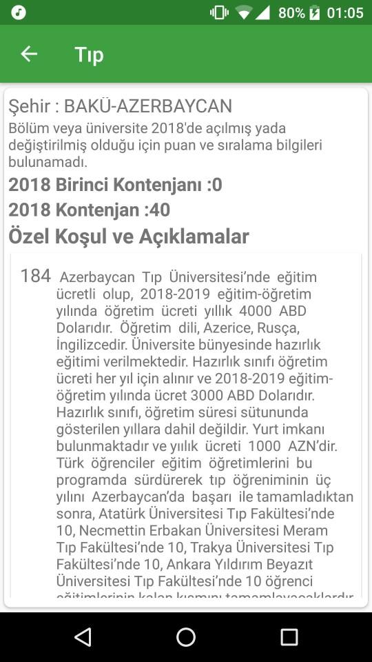 AZERBAYCAN DA TIP OKUYAN VAR MI?
