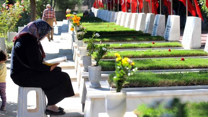 Baş açık mezarlığa gidilir mi?