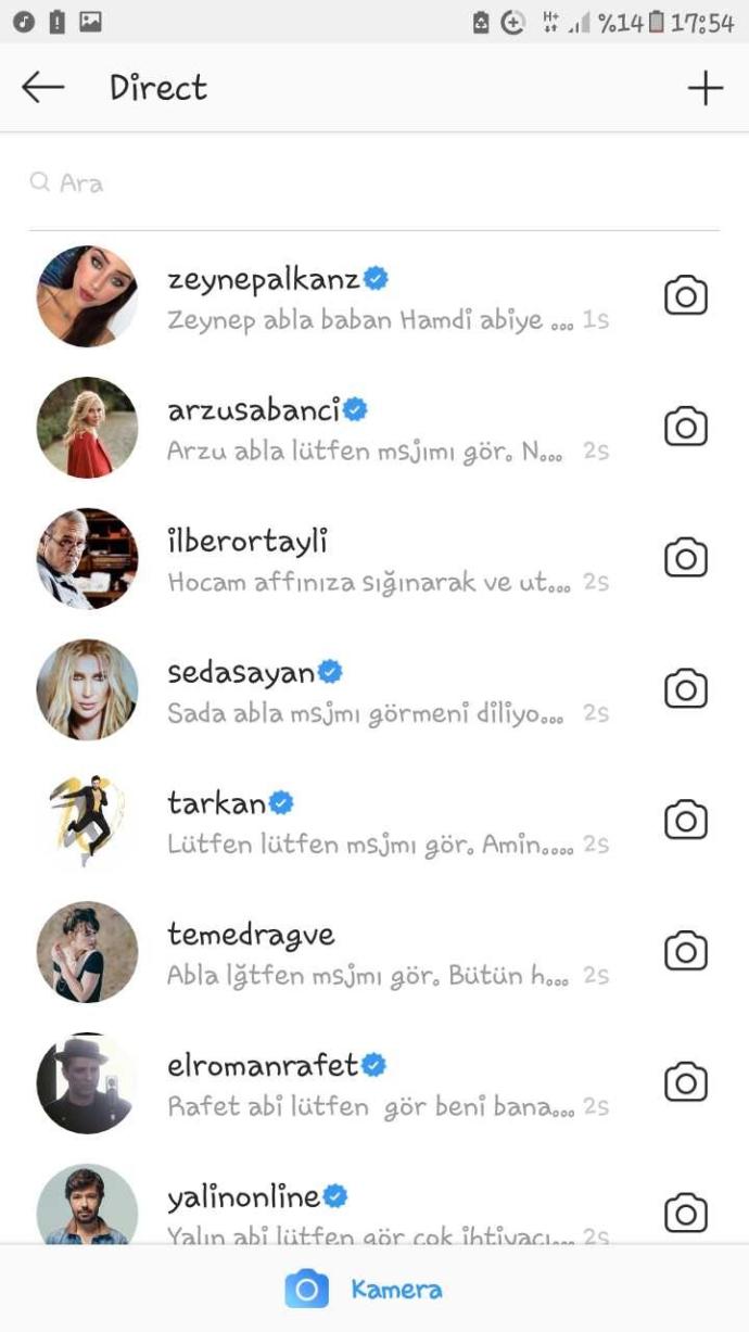 Ünlü birinin dm kutusunda nasıl üstte gözükürüm?
