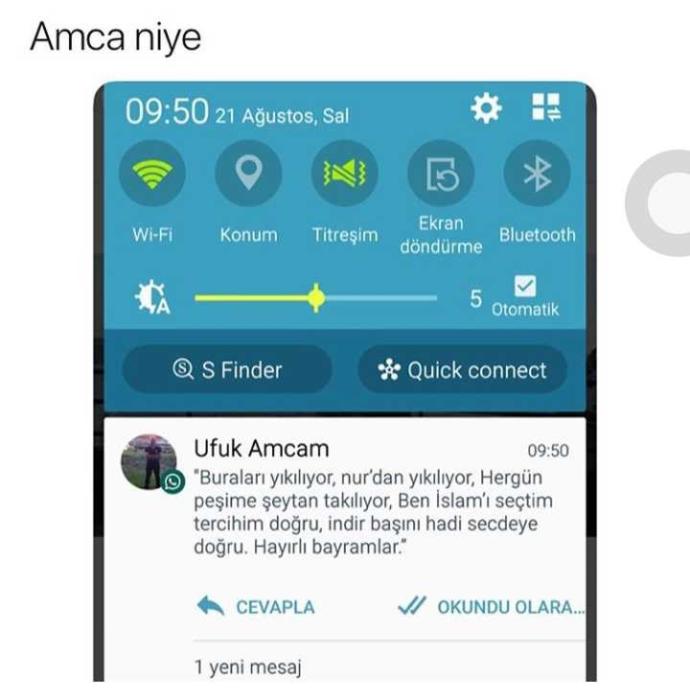 Aldiginiz en sacma bayram kutlama mesaji?