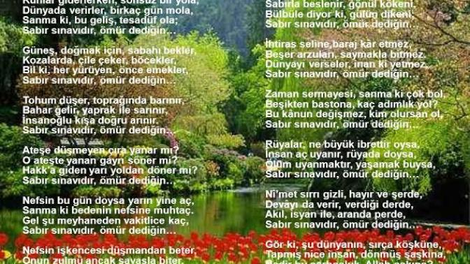 Cengiz Numanoğlu'nun ilahi formatında yorumladığım "Sabır sınavıdır ömür dediğin" şiirini sesimden sonuna kadar dinler miydiniz?