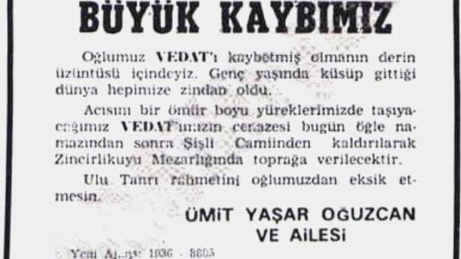 Vedat Oğuzcan neden intihar etti?