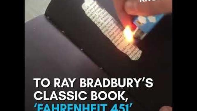 Yakılarak okunan kitap tasarımı ile Fahrenheit 451 beğendiniz mi?