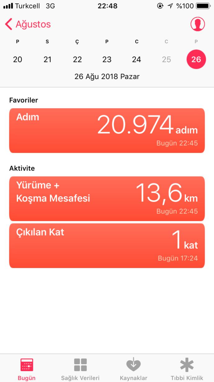Bugün kaç adım attınız?