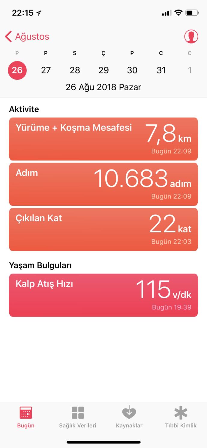 Bugün kaç adım attınız?