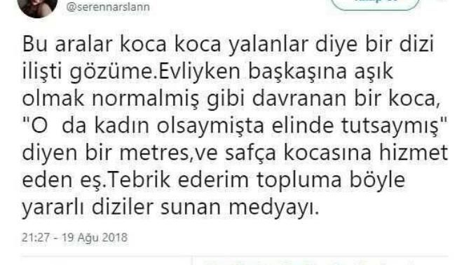 Türkiye'deki hangi diziler topluma kötü örnek oluyor ?