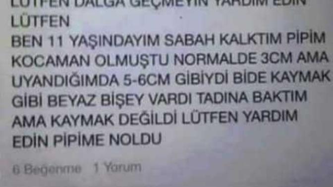Beyler ilk ergenliğe girdiğiniz zaman ne hissettiniz?
