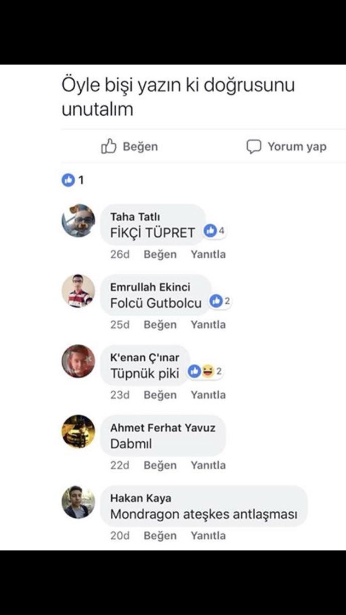 Öyle birşey yazınki doğrusunu unutalım (görseldekş gibi) ?
