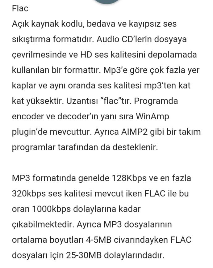 Yüksek kaliteli müzikleri ( flac ve 320 kbps ) boyutunda dinleyenler aramızda var mı?