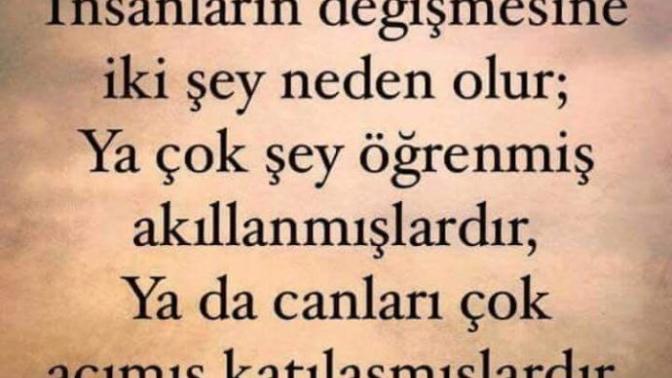 İnsanları değişmeye iten şeyler sizce nelerdir?