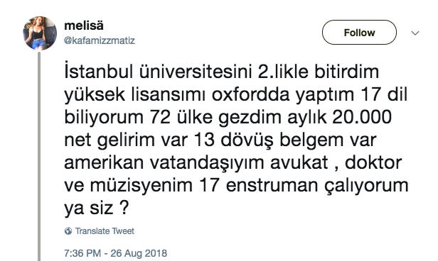 Kendinle övündüğün bir meziyetin var mı?