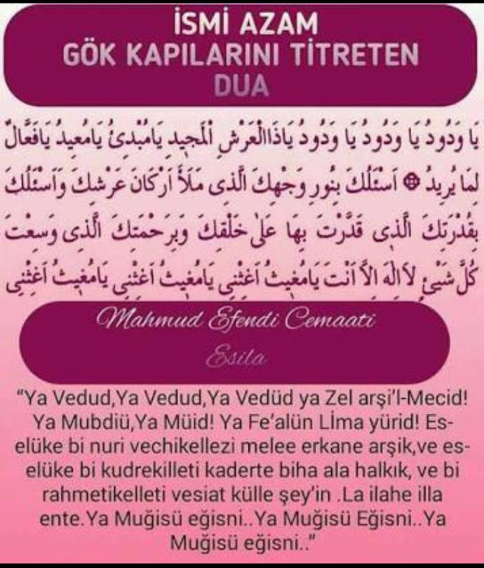 Hasta annem şifa bulsun diye edebileceğim bir dua biliyor musunuz? Ben tüm hastalar için duacıyım. Siz de anneme dua edin olur mu?